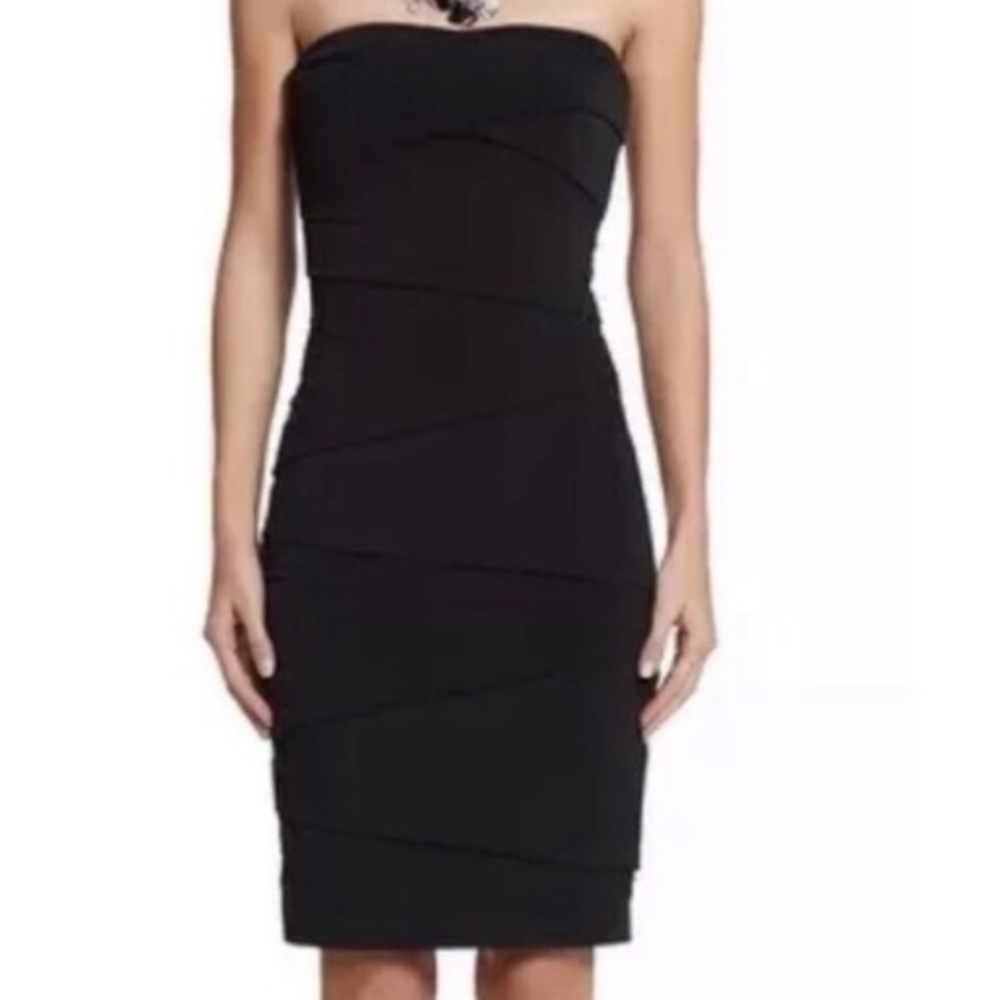 White House Black Market Strapless Cocktail Dress